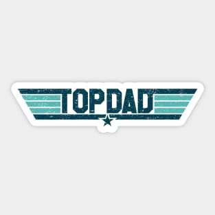 Top Dad (Alt - Worn) Sticker